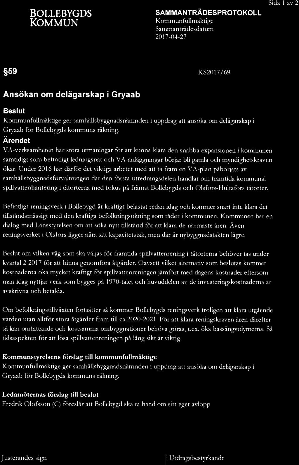 Sida 19 av 39 Gryaab 170922 Handlinga punkt