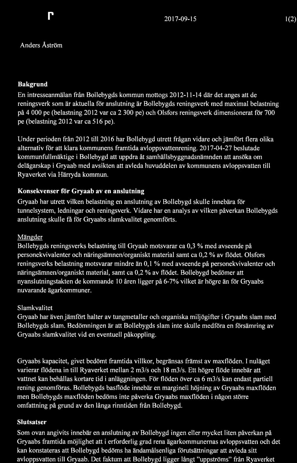 Sida 21 av 39 Gryaab 170922 Handlinga punkt