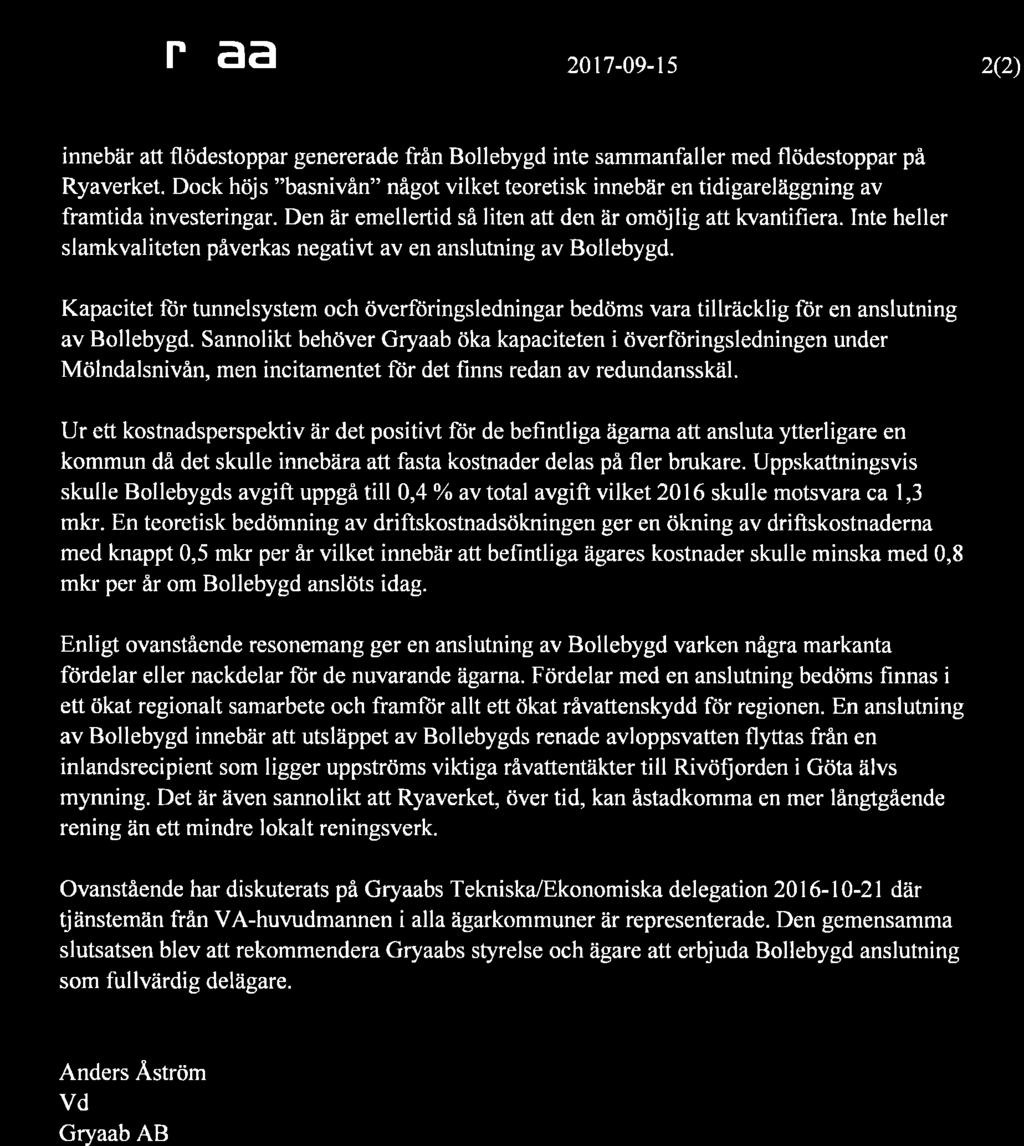 Sida 22 av 39 Gryaab 170922 Handlinga punkt