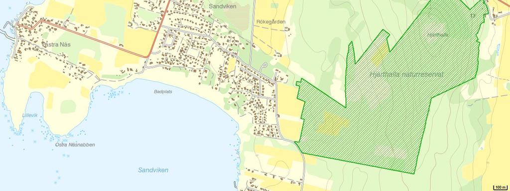 Naturreservatet Hjärthalla, (Naturvårdsverket, 2017). 6.1.4 Vattenresurser För vattencykeln 2010-2016 finns två registrerade grundvattenförekomster i närheten till Västra Näs.