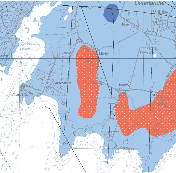 Näst i lagerföljden finns varierande typer av kalkstenar, uppbyggda av olika skalfragment från havslevande organismer. Kalkstenen kan även innehålla flinta.