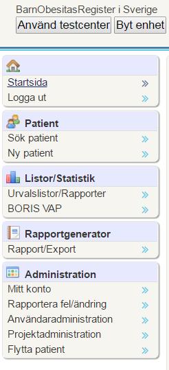 Rapportgeneratorn Tillgång till rapportgeneratorn ges av lokal administratör Innehållet i