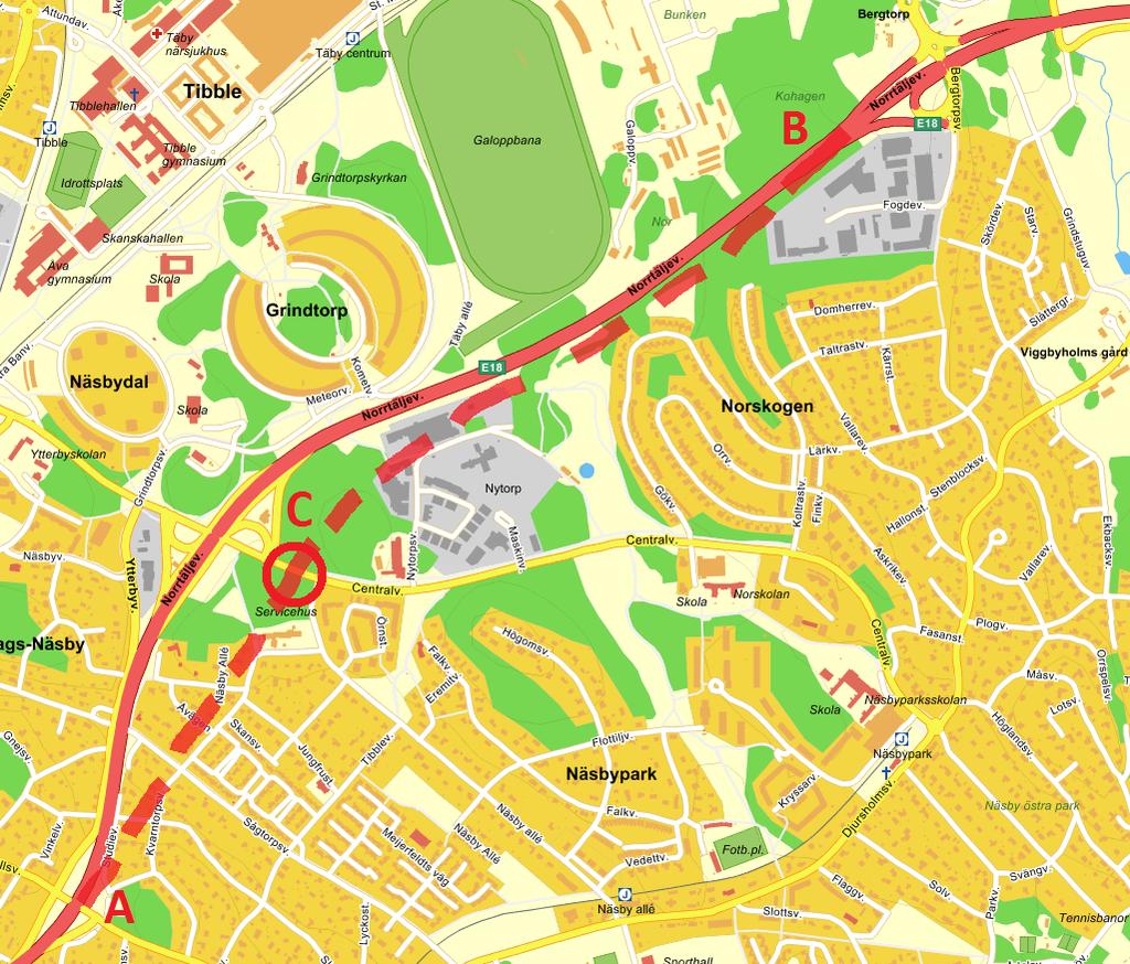 1 Bakgrund 1.1 Uppdraget Uppdraget omfattar att utreda en förläggning av E18 på sträckan Lahäll-Viggbyholm i bergtunnel, se Figur 1.1. Utredningen syftar till att visa på genomförbarhet ur ett väg-, berg-, och geotekniskt perspektiv samt att ta fram en grov kostnadsuppskattning.