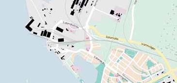 Resten av området är område som fyllts ut i havet. Öster om området finns TETRA Chemicals Europe Oy:s slutdeponeringsområde och på södra sidan vattenbassänger som avskilts från havet.