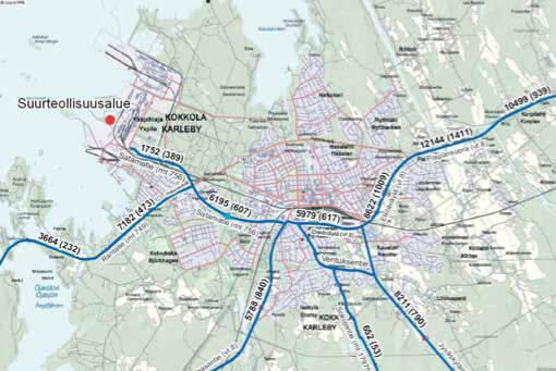 Rutten till Storkohmo avfallsstation går från Vasavägen (riksväg 8) eller Jyväskylävägen (riksväg 13) till Ventusvägen och vidare till Såkavägen (landsväg 17975).