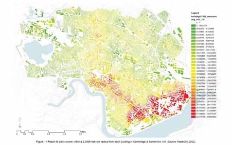 980 m Street width 30 m Buildings set back from street 65% Average block: Width 88 m