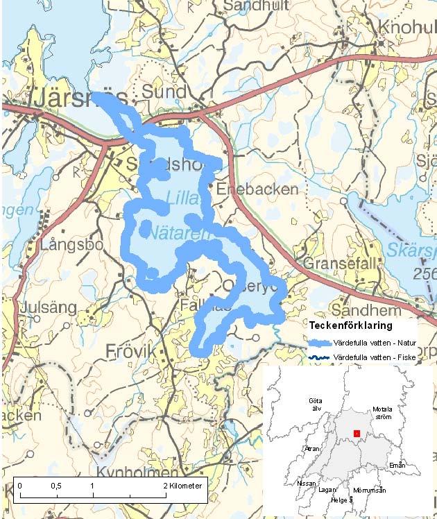 Lilla Nätaren ID-nr: 33 Jönköping Lilla Nätaren Lantmäteriet 2008. Ur GSD-Fastighetskartan ärende 106-2004/188F. Lantmäteriet 2008. Ur GSD-Terrängkartan ärende 106-2004/188F.