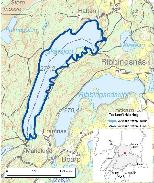 Skärsjön ID-nr: 36 Jönköping, Nässjö Skärsjön Lantmäteriet 2008. Ur GSD-Fastighetskartan ärende 106-2004/188F. Lantmäteriet 2008. Ur GSD-Terrängkartan ärende 106-2004/188F.