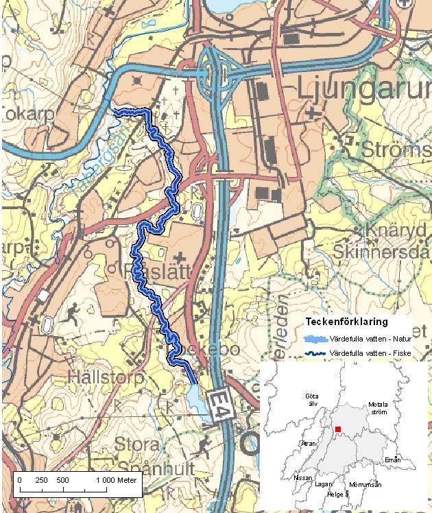 Lillån-Tabergsån ID-nr: 39 Jönköping Lillån-Tabergsån Lantmäteriet 2008. Ur GSD-Fastighetskartan ärende 106-2004/188F. Lantmäteriet 2008. Ur GSD-Terrängkartan ärende 106-2004/188F.
