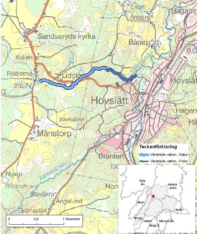 Sandserydsån ID-nr: 40 Jönköping Sandserydsån Lantmäteriet 2008. Ur GSD-Fastighetskartan ärende 106-2004/188F. Lantmäteriet 2008. Ur GSD-Terrängkartan ärende 106-2004/188F.