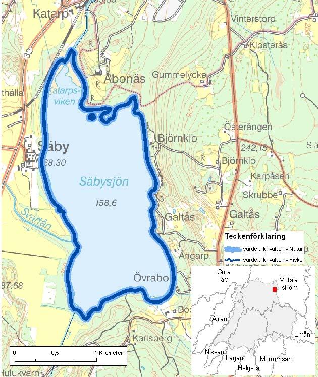 Säbysjön ID-nr: 45 Tranås Säbysjön Lantmäteriet 2008. Ur GSD-Fastighetskartan ärende 106-2004/188F. Lantmäteriet 2008. Ur GSD-Terrängkartan ärende 106-2004/188F.