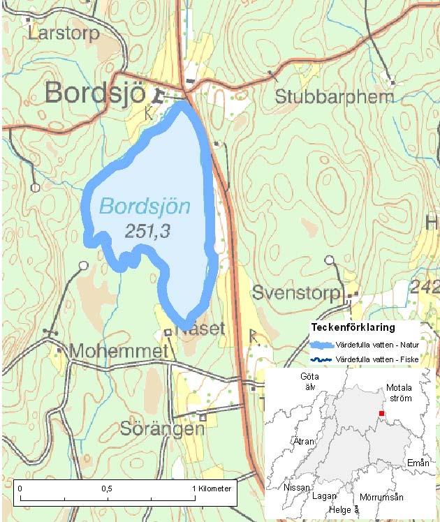 Bordsjön ID-nr: 58 Aneby Bordsjön Lantmäteriet 2008. Ur GSD-Fastighetskartan ärende 106-2004/188F. Lantmäteriet 2008. Ur GSD-Terrängkartan ärende 106-2004/188F.