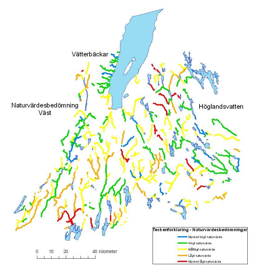 VÄRDEFULLA VATTEN I JÖNKÖPINGS LÄN Naturvärdesbedömning Flera stora naturvärdesbedömningar av länets vattenmiljöer har skett under senare år.