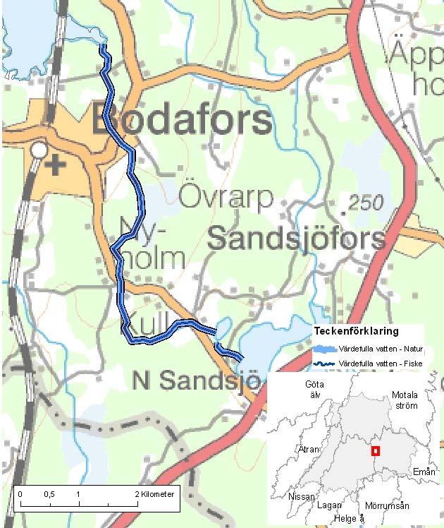 Emån (Sandsjön - Storesjön) ID-nr: 72 Nässjö Emån (Sandsjön - Storesjön) Lantmäteriet 2008. Ur GSD-Fastighetskartan ärende 106-2004/188F. Lantmäteriet 2008. Ur GSD-Terrängkartan ärende 106-2004/188F.