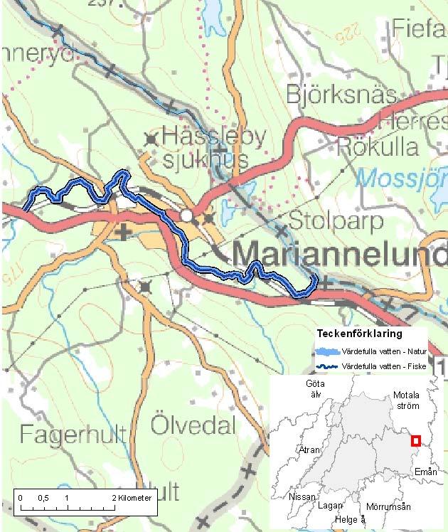 Brusaån (nedre) ID-nr: 77 Eksjö Brusaån (nedre) Lantmäteriet 2008. Ur GSD-Fastighetskartan ärende 106-2004/188F. Lantmäteriet 2008. Ur GSD-Terrängkartan ärende 106-2004/188F.