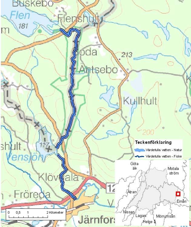 Sällevadsån ID-nr: 87 Vetlanda, Hultsfred Sällevadsån Lantmäteriet 2008. Ur GSD-Fastighetskartan ärende 106-2004/188F. Lantmäteriet 2008. Ur GSD-Terrängkartan ärende 106-2004/188F.