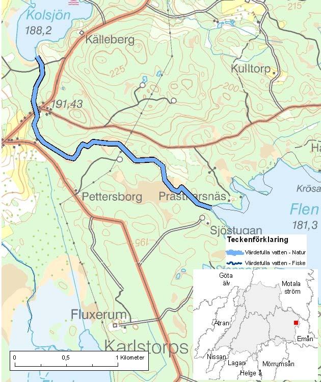 Sällevadsån uppströms Flen ID-nr: 90 Vetlanda, Eksjö Sällevadsån uppströms Flen Lantmäteriet 2008. Ur GSD-Fastighetskartan ärende 106-2004/188F. Lantmäteriet 2008. Ur GSD-Terrängkartan ärende 106-2004/188F.