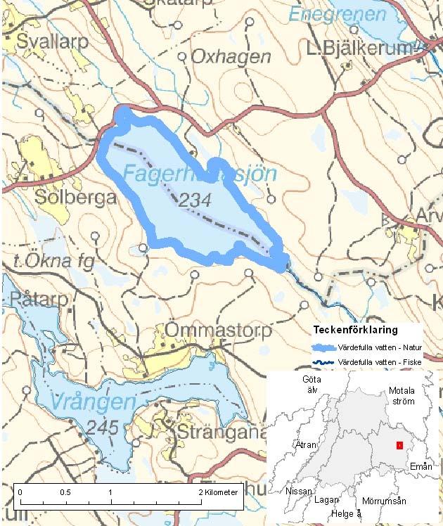 Fagerhultasjön ID-nr: 99 Vetlanda, Eksjö Fagerhultasjön Lantmäteriet 2008. Ur GSD-Fastighetskartan ärende 106-2004/188F. Lantmäteriet 2008. Ur GSD-Terrängkartan ärende 106-2004/188F.
