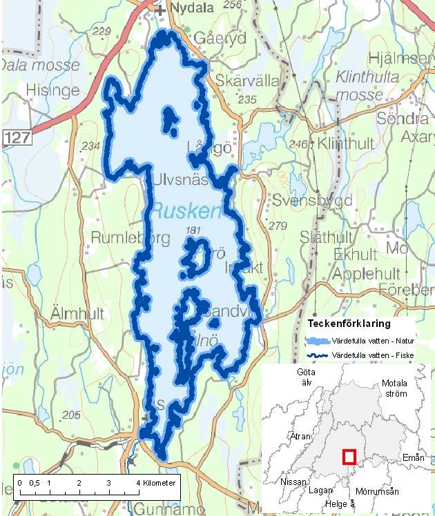 Rusken ID-nr: 138 Värnamo Rusken Lantmäteriet 2008. Ur GSD-Fastighetskartan ärende 106-2004/188F. Lantmäteriet 2008. Ur GSD-Terrängkartan ärende 106-2004/188F.