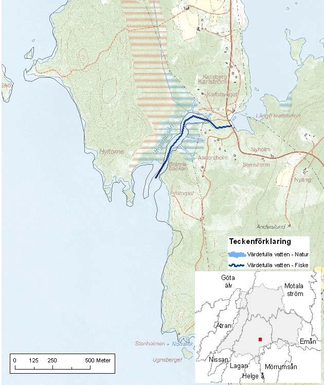 Vrigstadån nedre ID-nr: 139 Värnamo Vrigstadån nedre Lantmäteriet 2008. Ur GSD-Fastighetskartan ärende 106-2004/188F. Lantmäteriet 2008. Ur GSD-Terrängkartan ärende 106-2004/188F.