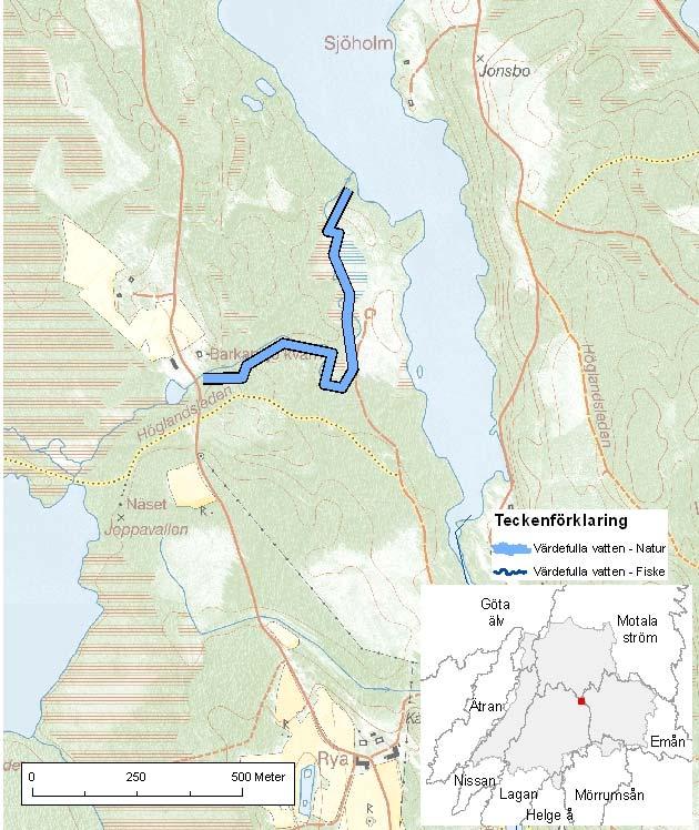 Kärraboån ID-nr: 142 Nässjö Kärraboån Lantmäteriet 2008. Ur GSD-Fastighetskartan ärende 106-2004/188F. Lantmäteriet 2008. Ur GSD-Terrängkartan ärende 106-2004/188F.