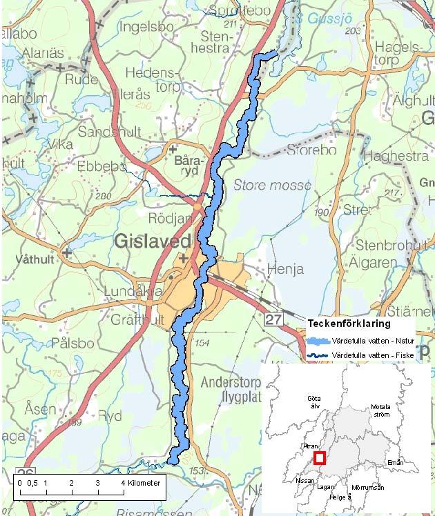 Nissan (Anderstorpsån-S Gussjön) ID-nr: 146 Gislaved Nissan (Anderstorpsån-S Gussjön) Lantmäteriet 2008. Ur GSD-Fastighetskartan ärende 106-2004/188F. Lantmäteriet 2008. Ur GSD-Terrängkartan ärende 106-2004/188F.