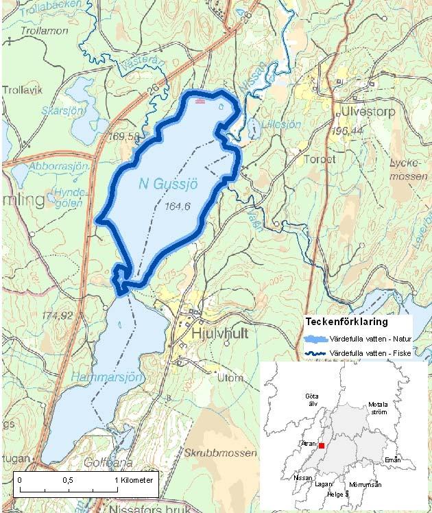 Norra Gussjön ID-nr: 150 Gislaved, Gnosjö Norra Gussjön Lantmäteriet 2008. Ur GSD-Fastighetskartan ärende 106-2004/188F. Lantmäteriet 2008. Ur GSD-Terrängkartan ärende 106-2004/188F.