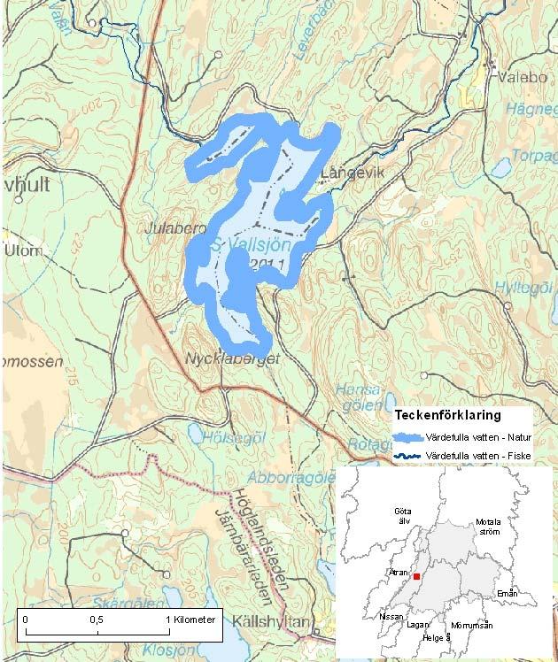 Södra Vallsjön ID-nr: 175 Gnosjö, Gislaved Södra Vallsjön Lantmäteriet 2008. Ur GSD-Fastighetskartan ärende 106-2004/188F. Lantmäteriet 2008. Ur GSD-Terrängkartan ärende 106-2004/188F.