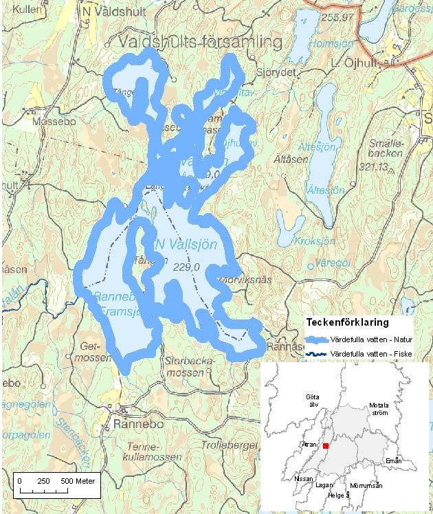 Norra Vallsjön ID-nr: 176 Gnosjö, Gislaved Norra Vallsjön Lantmäteriet 2008. Ur GSD-Fastighetskartan ärende 106-2004/188F. Lantmäteriet 2008. Ur GSD-Terrängkartan ärende 106-2004/188F.