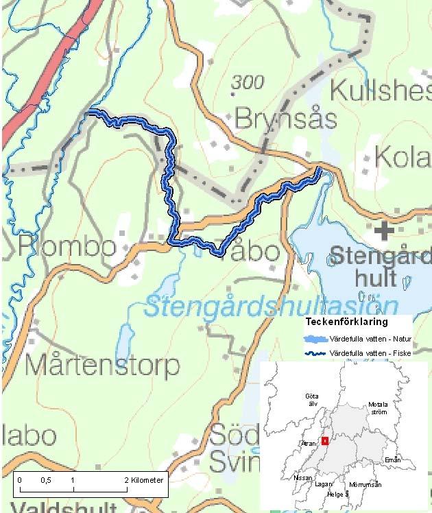 Radan nedre (Svanån-Stengårdshultasjön) ID-nr: 183 Gislaved, Jönköping Radan nedre (Svanån-Stengårdshultasjön) Lantmäteriet 2008. Ur GSD-Fastighetskartan ärende 106-2004/188F.