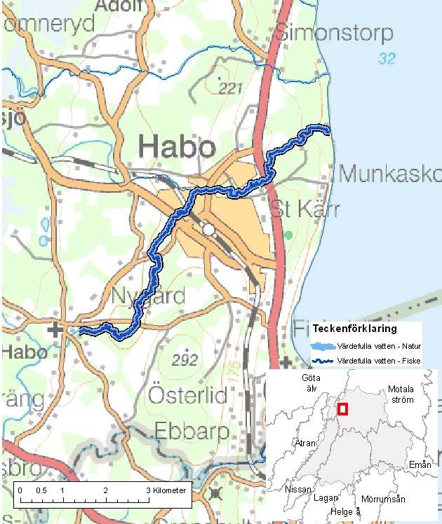 Hökesån ID-nr: 16 Habo Hökesån Lantmäteriet 2008. Ur GSD-Fastighetskartan ärende 106-2004/188F. Lantmäteriet 2008. Ur GSD-Terrängkartan ärende 106-2004/188F.