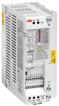5. Frekvensomvandlare ABB "ACS50" Inkoppling Se schema, sid 70.