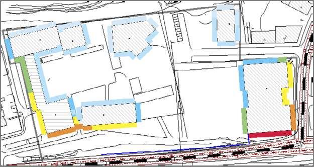 Fasadisoleringen måste studeras mer i detalj under projekteringen. 6 Slutsatser Ljudnivån på skolgården och förskolegården blir relativt låg.