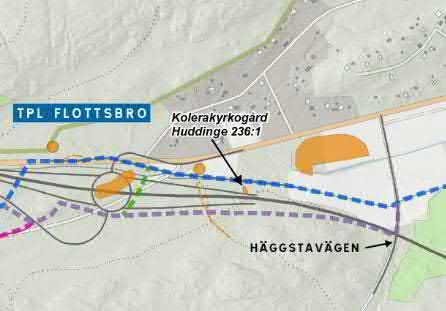 Motortrafikleden planeras i tunnel norr om Masmo och söder om Glömstadalen. Däremellan ska leden ha en trafikplats (Flottsbro) i ytläge.