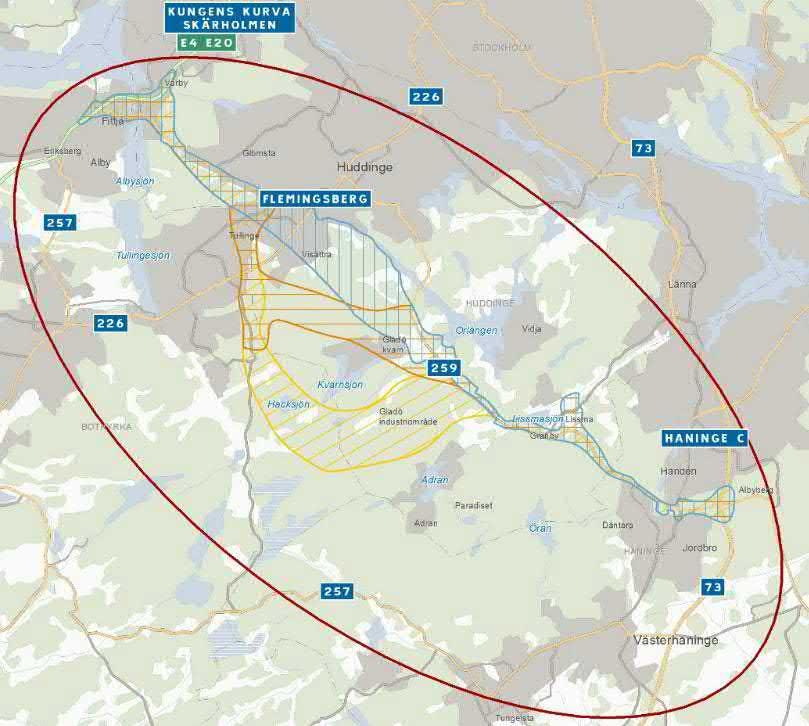 2 Bakgrund, syfte och förutsättningar för Tvärförbindelse Södertörn 2.