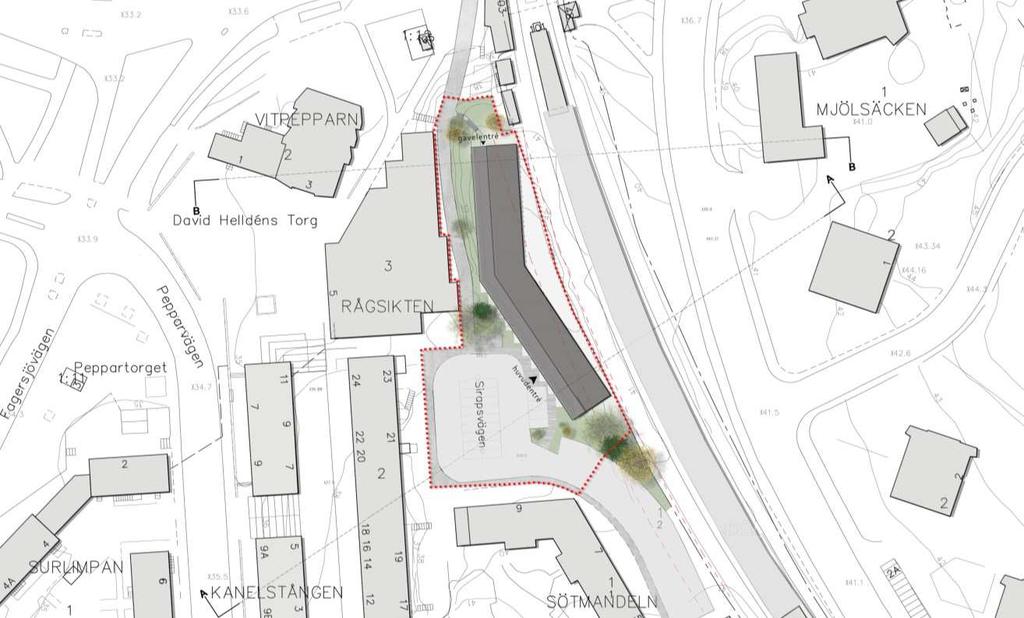 Sida 14 (35) Störningar och risker De störningar och risker som förekommer i samband med byggnation i planområdet är närheten till tunnelbanan som medför urspårningsrisk och vibrationer, samt från