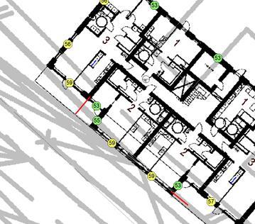 PM TRAFIKBULLER Kv Städet, Brillinge 3:3 Blad 1 Visar ekvivalent ljudnivå vid mest utsatt del av fasad (i höjdled) samt ljudnivån 1,5 meter över mark.