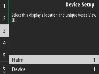 Avsnitt 2 - Startskärmar och installationsguide Inställning av enhet På skärmen Device Setup (enhetskonfiguration) använder du uppåt- och nedåtpilarna samt Enter-knappen för att bekräfta val.