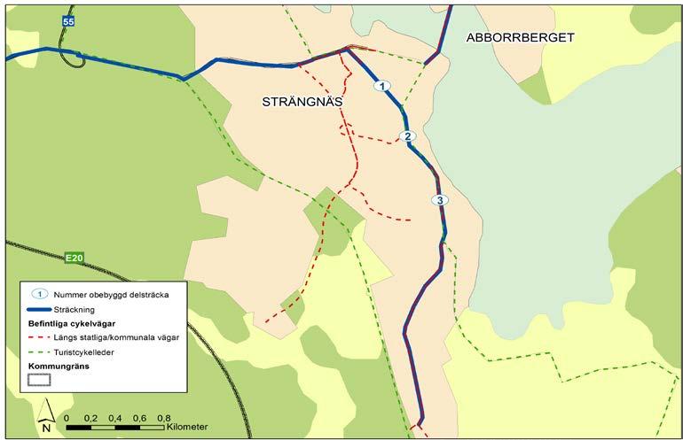 Starka cykelstråk Karta 18