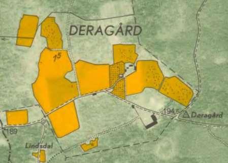 Beskrivning Deragård är en ensamgård med stora omkringliggande skogar, i norra delen av kommunen.