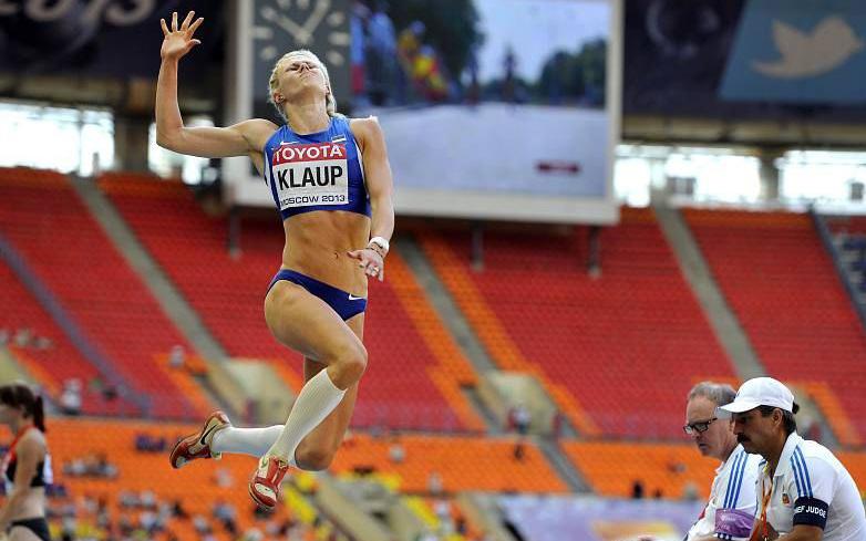 Mari Klaup på VM i Moskva Hon tävlar för Estlands landslag men i klubbsammanhang är det Utby IK/Ullevi FK som gäller. Marie var därför vår andra aktiva från Utby IK som var med i VM.