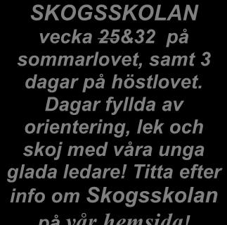 ORIENTERING FÖR BARN/UNGA I Sundbybergs IK:s Orienteringssektion har vi massor av aktiviteter för både stora och små. Vårens aktiviteter börjar kring mars/april, lite olika för de olika aktiviteterna.