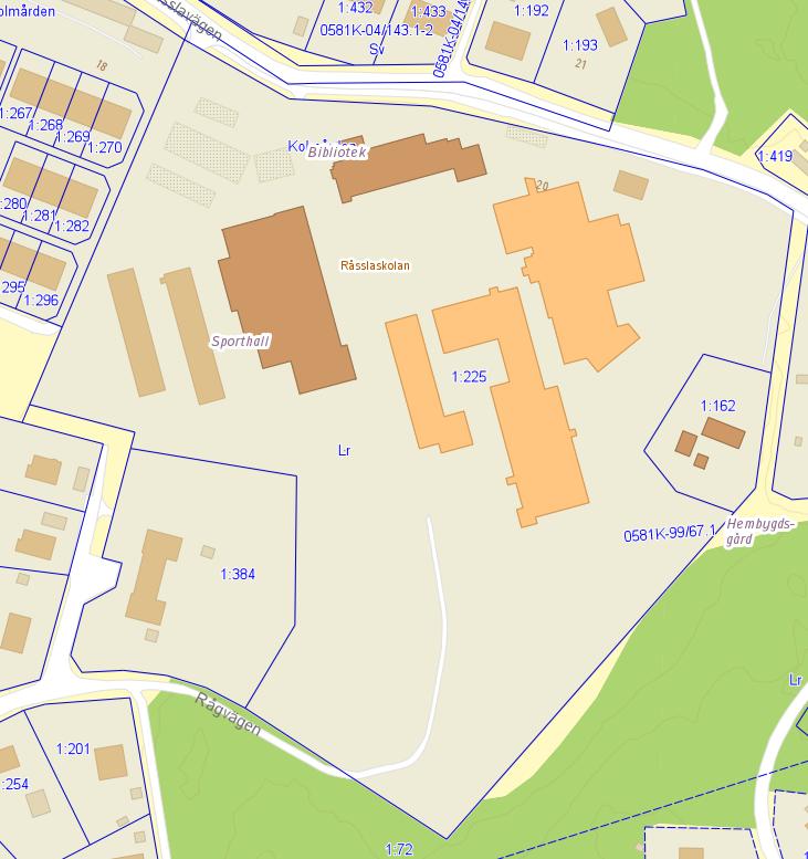 9(18) 4. Planförutsättningar och planförslag 4.1 Markanvändning Befintlig användning Inom den del av byggnadsplanen som omfattas av ändringen bedrivs idag skolverksamhet.