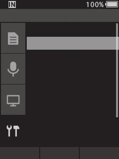 Dela dikteringsfilen via Wi-Fi (endast DS-9500) Skicka dikteringsfil 1 Välj [Wi-Fi] på skärmen [Apparatmeny], tryck sedan på knappen OK/MENU eller 9.