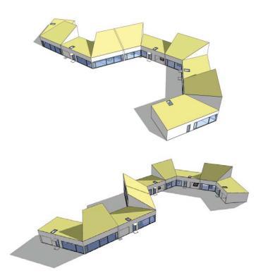 Figur 6 Planerade radhus inom Kv Ekbacken 2 hämtat från programunderlag. 2.2 Mälarbanan Mälarbanan går söder om båda områdena.