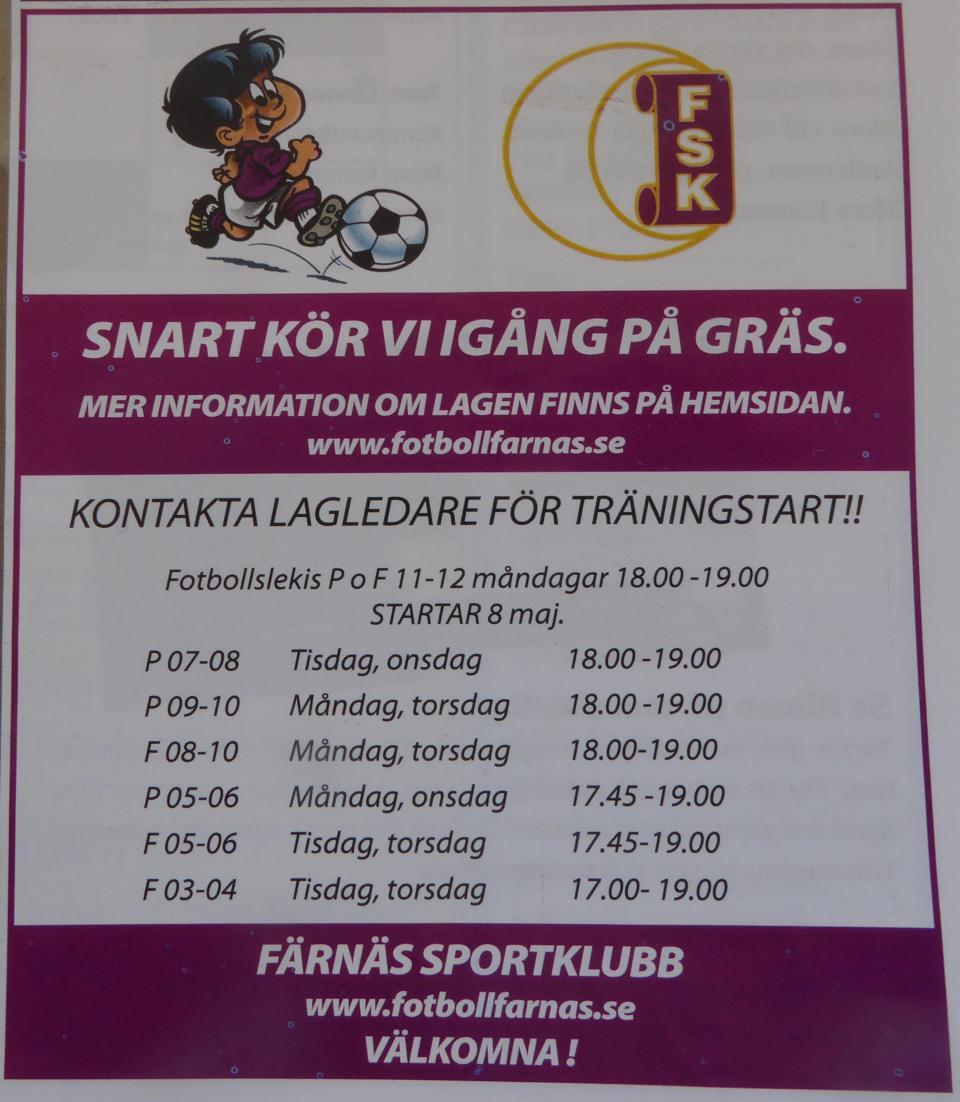 Fotbollsverksamheten 2017.