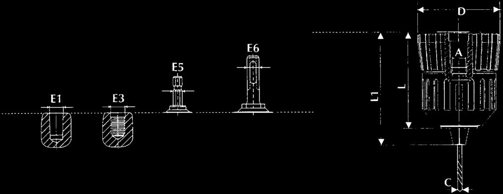 LFA borrchuck Snabblåsande Kapacitet E1 E3 E5 E A D L L1 Vikt Artikel nr (C) DIN