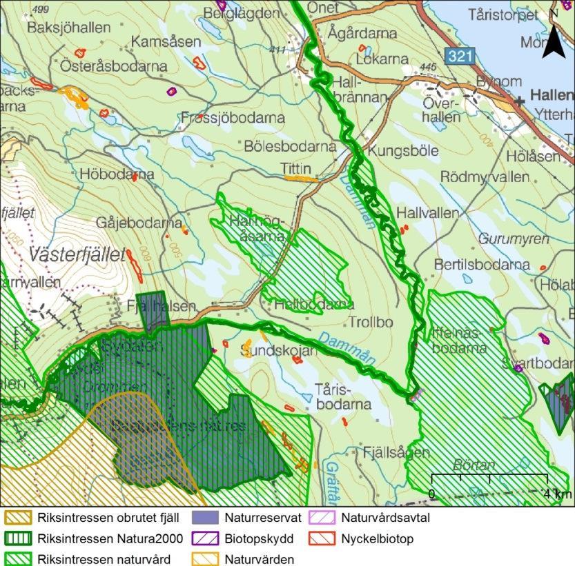 Föreslagen lokaliseringen av avloppsreningsverket ligger inom Tåssåsens sameby men inte inom något som betecknats som strategiskt, eller viktigt, område. 8.2.