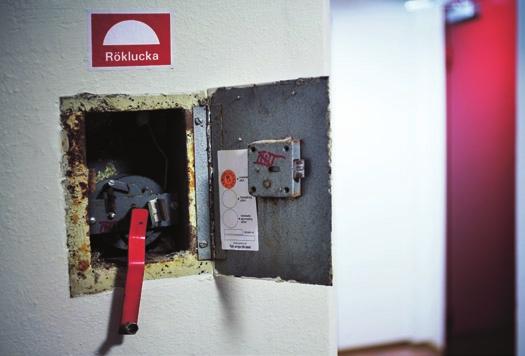 Se till att rökluckorna provas regelbundet, förslagsvis med något års mellanrum.