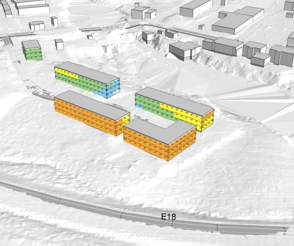 Enligt trafikuppgifter som redovisas i Bullerutredning gällande detaljplaneändring för Töcksmarks Stom 6:18 /2/ uppgår dagens trafikmängd på den aktuella sträckan till cirka 8950 fordon per